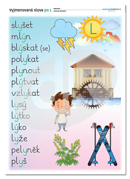 Jaká jsou vyjmenovaná slova po L?